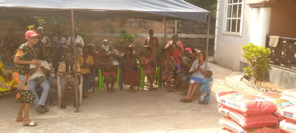 Food drive distribution by the Ojemba and Sam Foundation